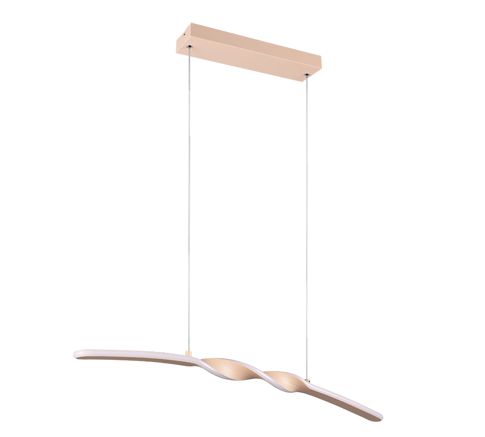Lampada a sospensione LED, metallo, sabbia, L 80 cm, Ginko