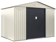 Casetta da giardino in metallo "Nebraska" - 5,30 m² - Beige/Grigio antracite