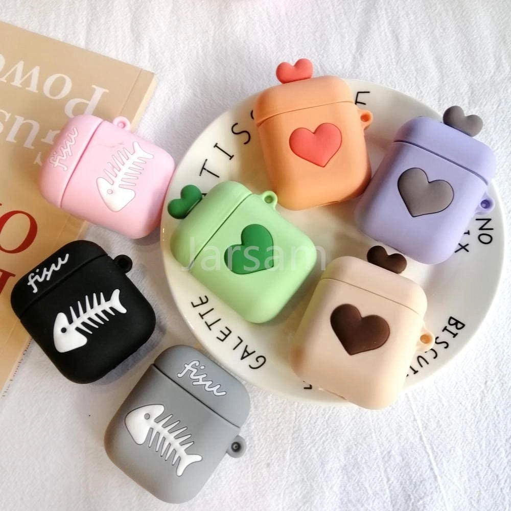 Trade Shop - Custodia Protettiva Per Airpods 2 Auricolari Wireless In Silicone Vari Colori -