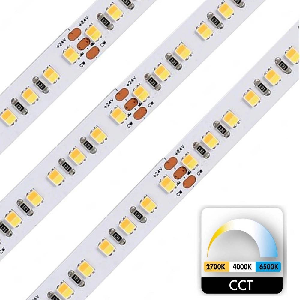 Trade Shop - Striscia 700led 86w Cct 2700k A 6500k Dimmerabile Strip Adesiva Profili Bobina 5mt -