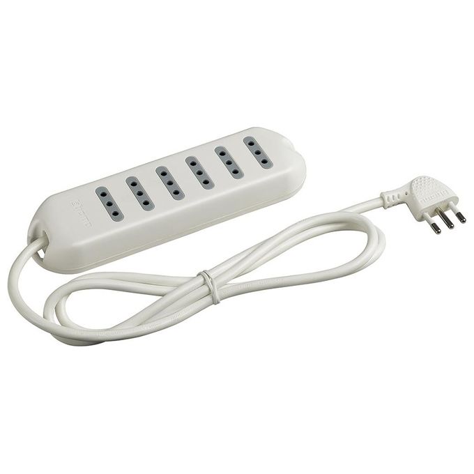 bticino 3630D prolunghe e multiple 5 m 6 presa(e) AC Interno Bianco