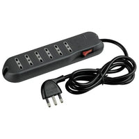 bticino 3631GB prolunghe e multiple 6 presa(e) AC Nero