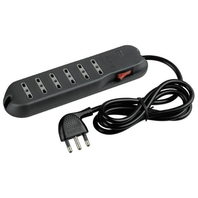 bticino 3631GB prolunghe e multiple 6 presa(e) AC Nero