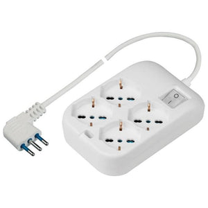 Poly Pool PP2504XL prolunghe e multiple 1,5 m 4 presa(e) AC Interno Bianco