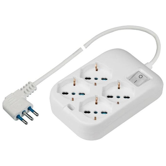 Poly Pool PP2504XL prolunghe e multiple 1,5 m 4 presa(e) AC Interno Bianco