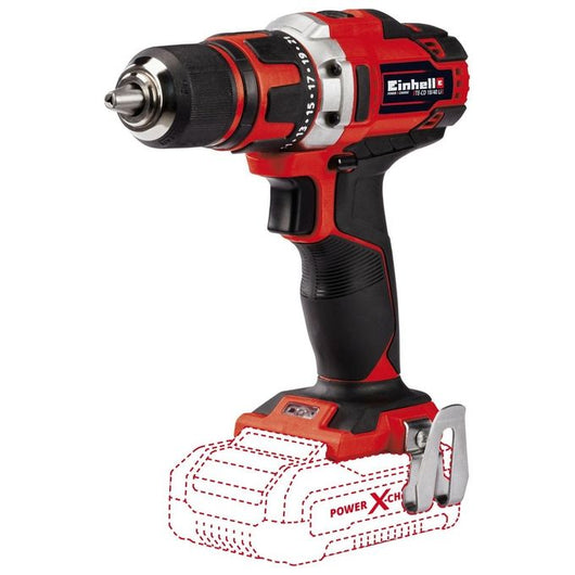 Einhell TE-CD 18/40 Li-Solo 1500 Giri/min Senza chiave 1,1 kg Nero, Rosso