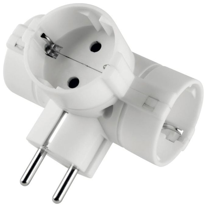 Poly Pool PP2350 adattatore per presa di corrente Tipo C (Europlug) Bianco
