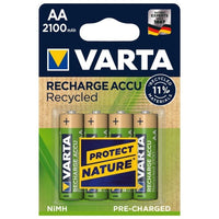 Varta Recycled AA 2100mAh Batteria ricaricabile Stilo AA Nichel-Metallo Idruro (NiMH)
