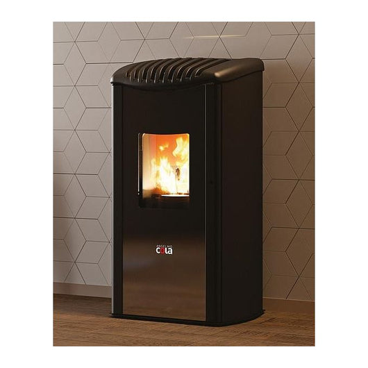 Cola Club Ermetica stufa Libera installazione Pellet Marrone