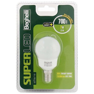 Beghelli 56892BL Lampadina a risparmio energetico Bianco caldo 3000 K 7 W E14 F