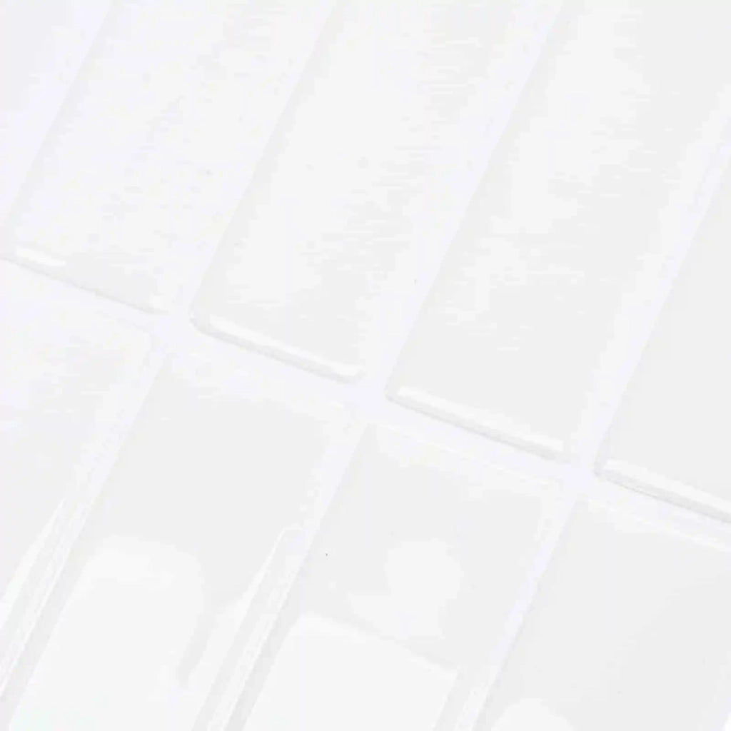 Piastrella Rettangolare 10 pcs Bianco 29 x 23 x 0,08 cm