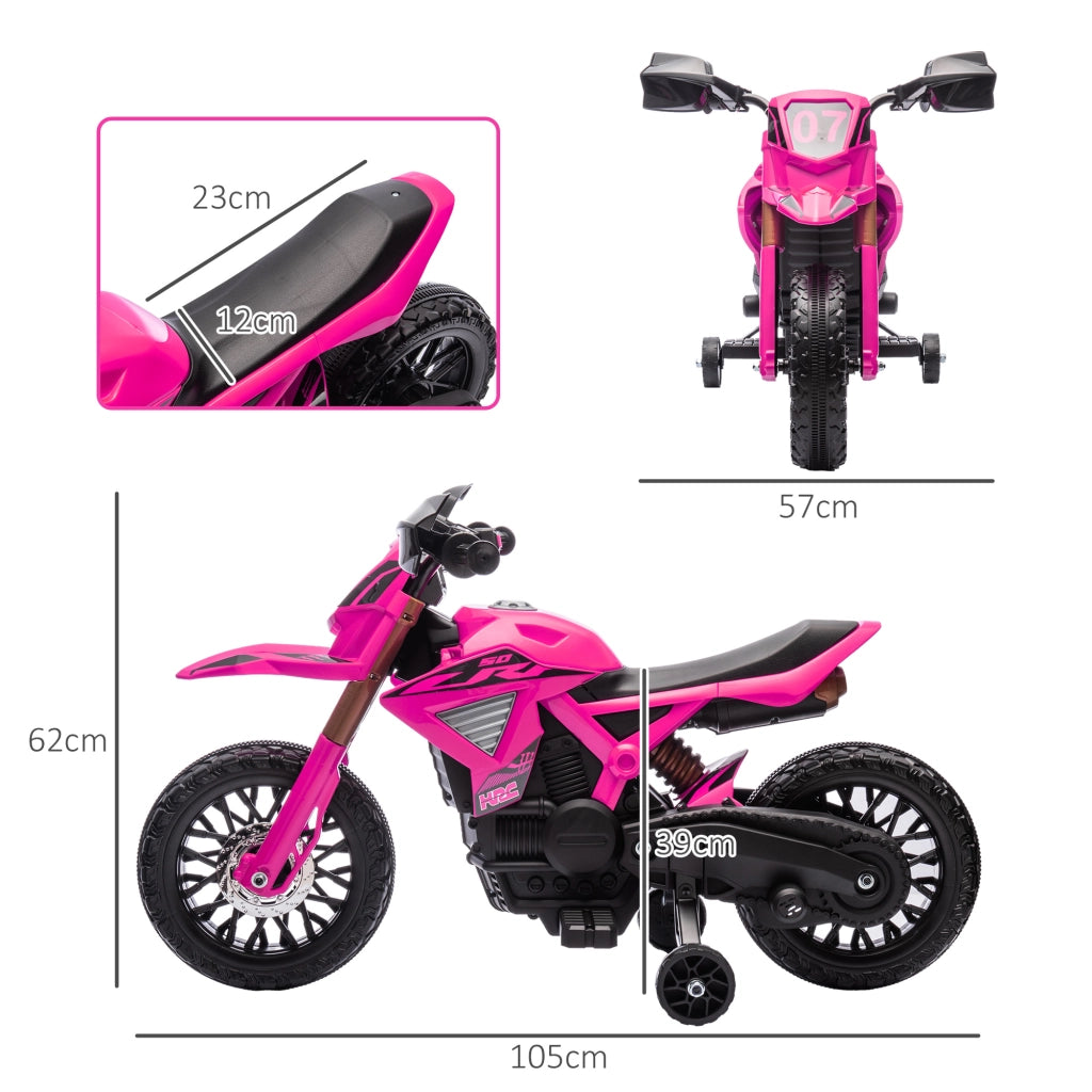 Motocicletta Elettrica per Bambini ¨C zephmum ¨C Rosa
