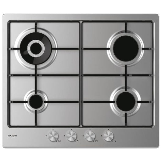 Candy Moderna CHW6BR4WPX Acciaio inox Da incasso 60 cm Gas 4 Fornello(i)