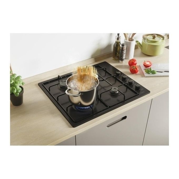 Candy Idea Piano Cottura CHW6LBB a Gas 4 Fuochi Gas Colore Nero