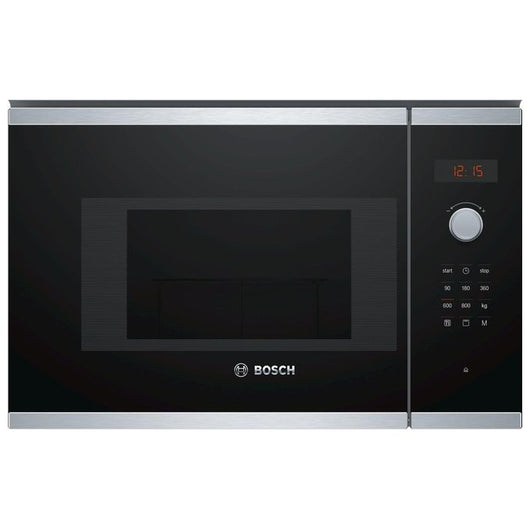 Bosch BEL523MS0 forno a microonde Da incasso 20 L 800 W Nero, Stainless steel