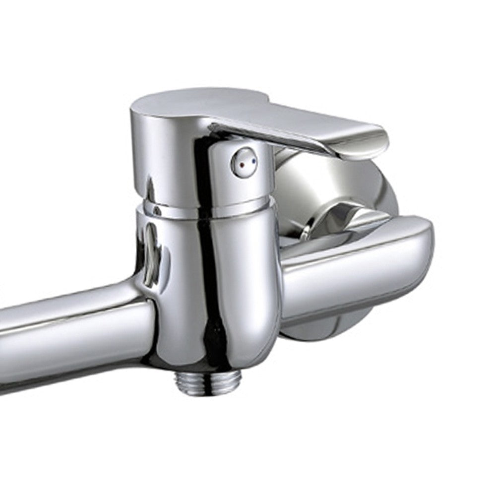 Miscelatore serie ariel monocomando esterno doccia, finitura cromata