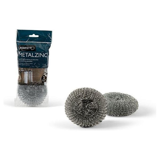 Perfetto 0280C spugna Rotondo Metallo zincato Metallico 2 pz