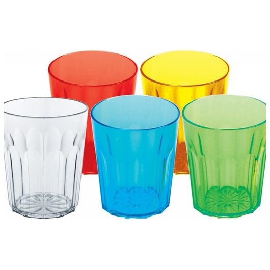 Bicchiere Costolato Lt 0.30 - colori assortiti