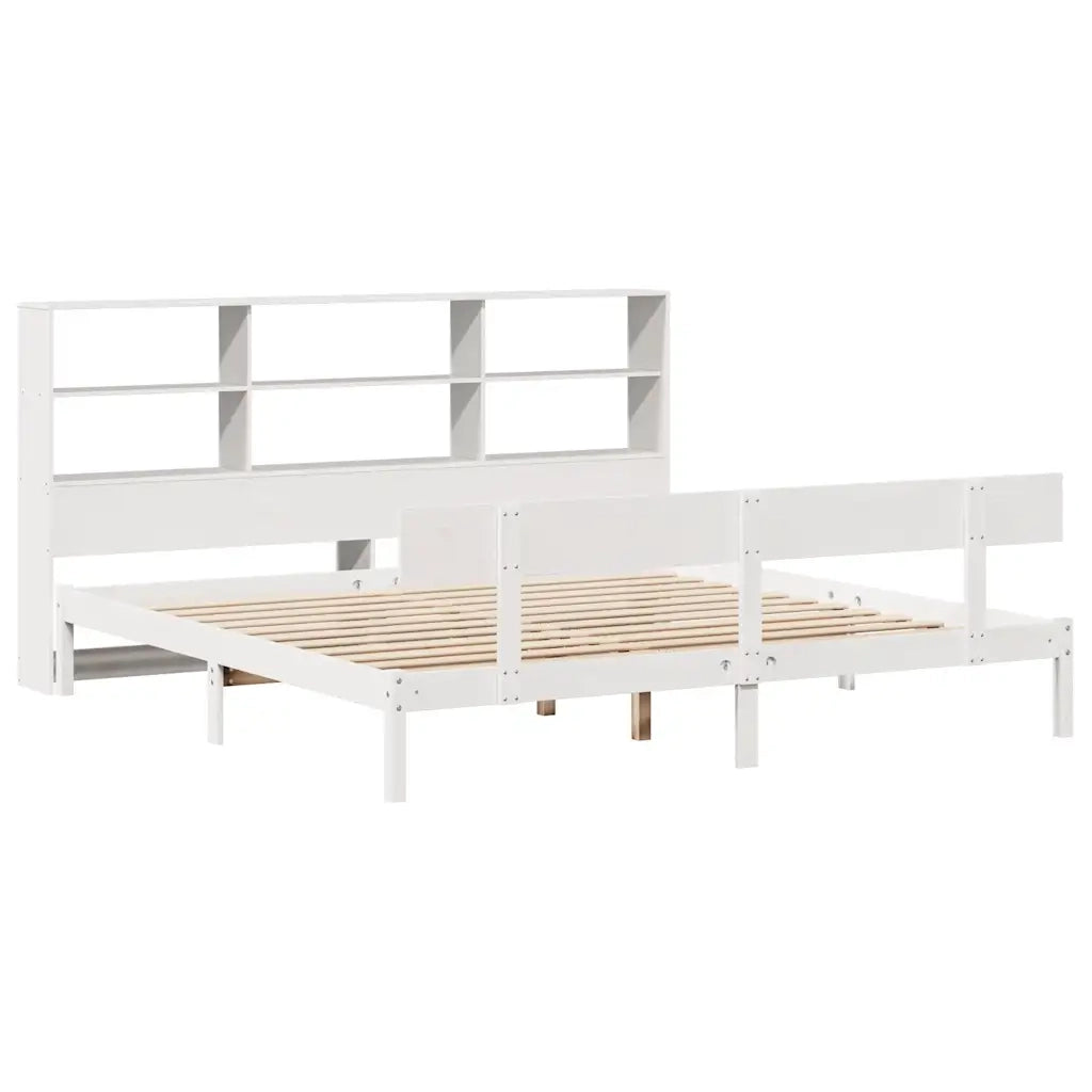 Giroletto con Libreria senza Materasso 180x200 cm in Legno Pino 3321815