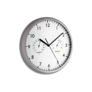 TFA-Dostmann 98.1072 orologio da parete e da tavolo Orologio al quarzo Rotondo Argento