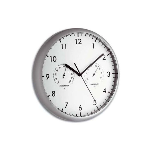 TFA-Dostmann 98.1072 orologio da parete e da tavolo Orologio al quarzo Rotondo Argento