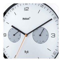 Mebus 52826 orologio da parete e da tavolo Rotondo Nero, Grigio, Bianco