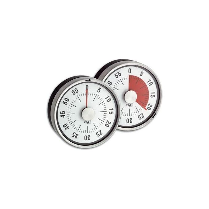 TFA-Dostmann 38.1028.10 sveglia Nero, Grigio