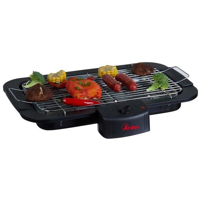 Ardes AR1B01 barbecue per l'aperto e bistecchiera Da tavolo Elettrico Nero, Cromo 2200 W