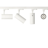 Proiettore Cilindrico Smile Alluminio Bianco Led 20W 3000K Luce Calda Cri80 36°