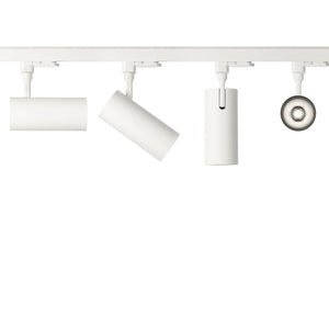 Proiettore Cilindrico Smile Alluminio Bianco Led 20W 3000K Luce Calda Cri80 36°