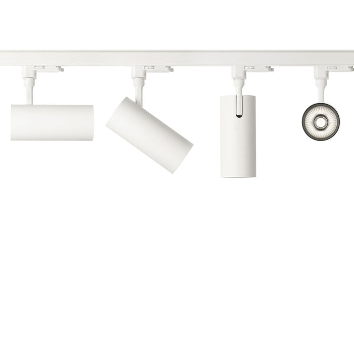 Proiettore Cilindrico Smile Alluminio Bianco Led 20W 3000K Luce Calda Cri80 36°