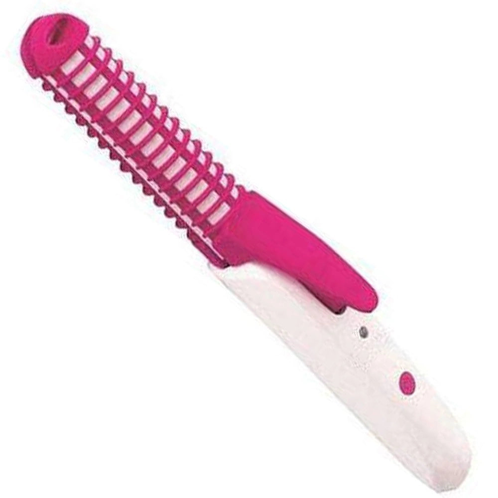 Trade Shop - Piastra Per Capelli Mossi Onde Lisci Fini Crespi Bagnati Spazzola Elettrica 2in1 -