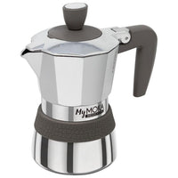 Pedrini MyMoka induction Caffettiera 2 tazze Tortora