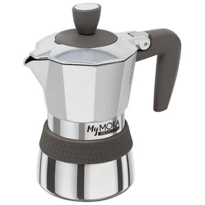 Pedrini MyMoka induction Caffettiera 2 tazze Tortora