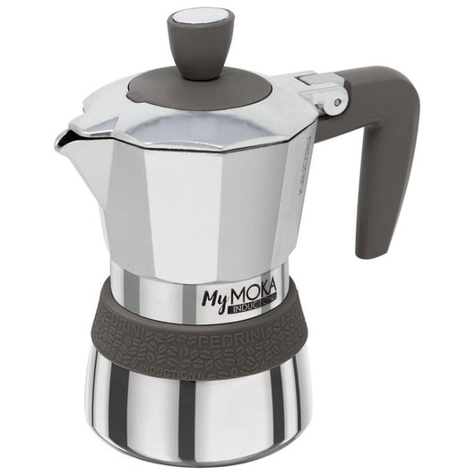 Pedrini MyMoka induction Caffettiera 2 tazze Tortora