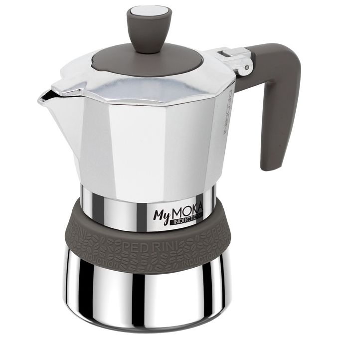 Pedrini MyMoka induction 3 tazze Tortora
