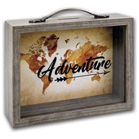 ZEP Vida 6.5x21 Holz/Glas Spardose RM1093 salvadanaio Grigio Vetro, MDF, Metallo, Legno