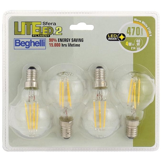 Beghelli Sfera Liteled.2 BLISTER pack 4x