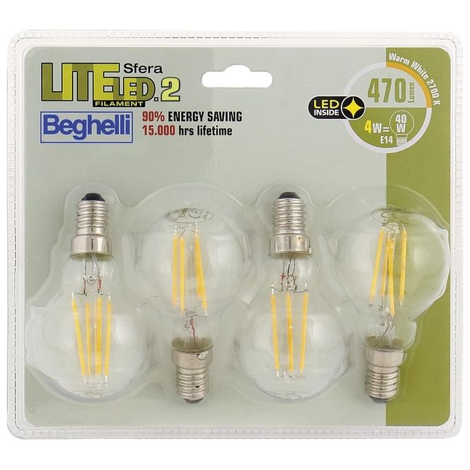 Beghelli Sfera Liteled.2 BLISTER pack 4x