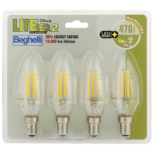 Beghelli Oliva Liteled.2 BLISTER pack 4x