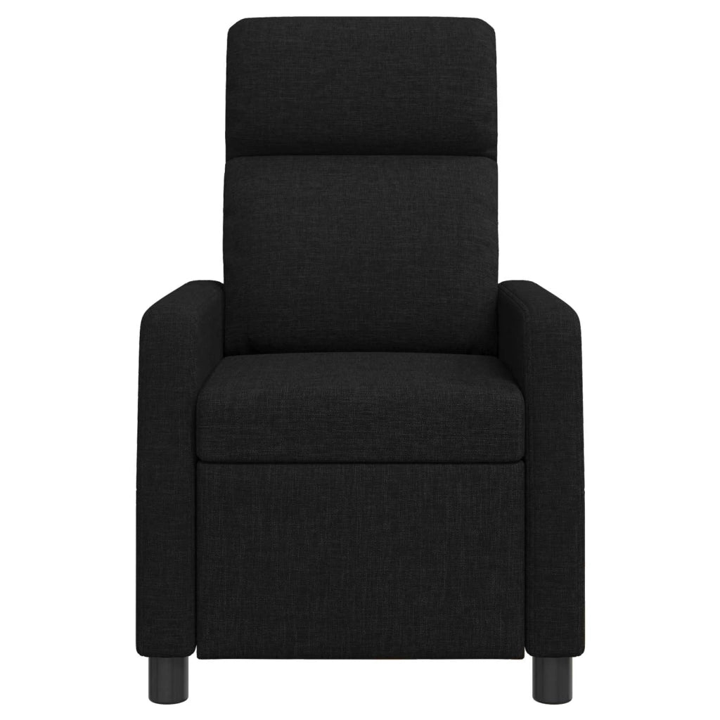 Divano Sedia-Poltrona reclinabile Nero Tessuto 755124
