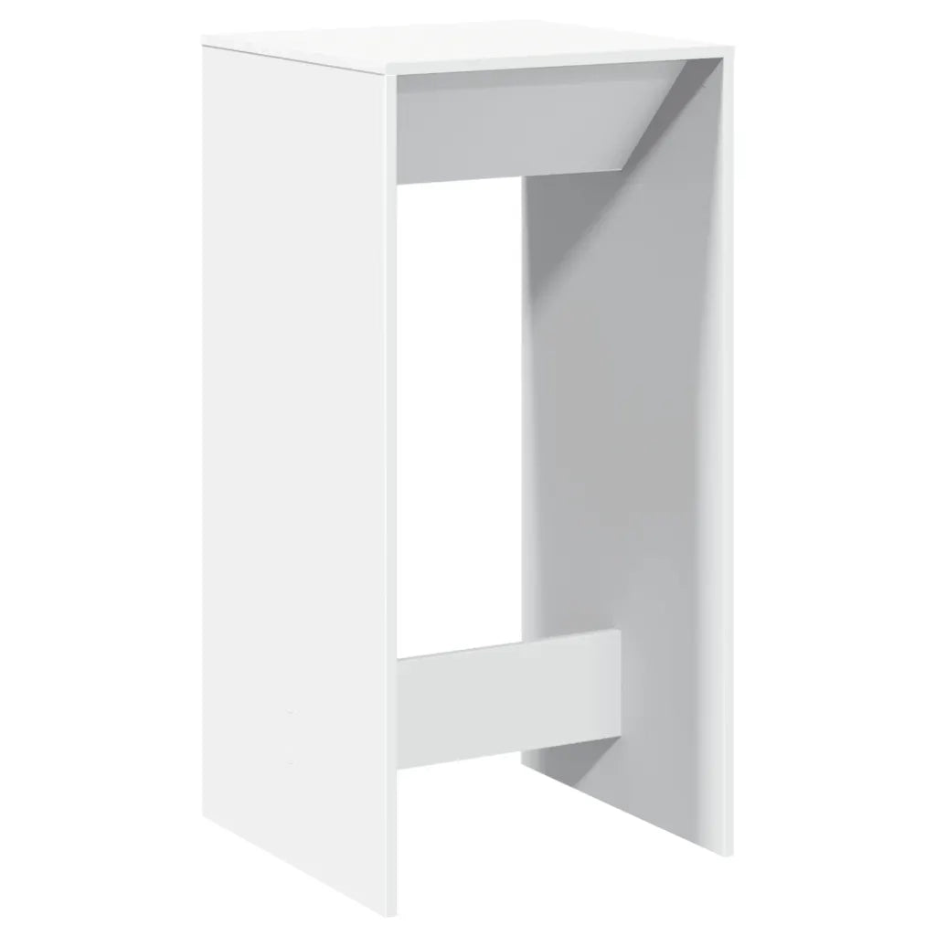 vidaXL Tavolo da Bar Bianco 51x50x103,5 cm in Truciolato
