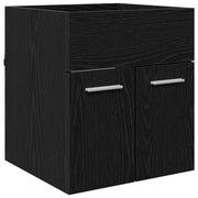 Mobile da Bagno | Armadio sottolavello con porta Rovere Nero 41 x 38,5 x 46 cm