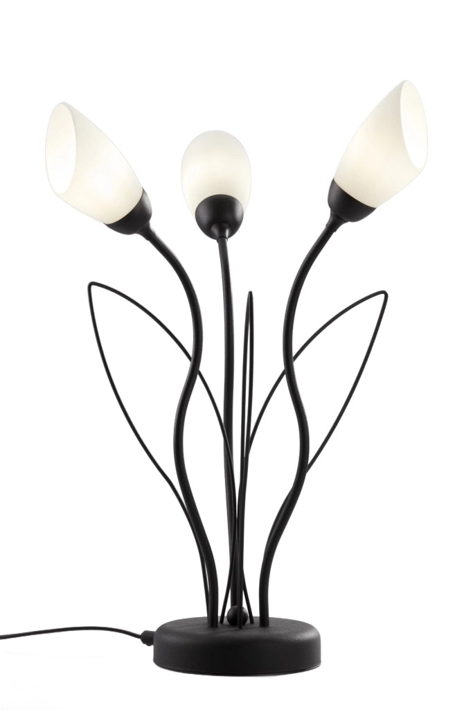Lampada da tavolo GLORIOSA nera opaca 3xG9 14W Jupiter