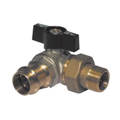 VALVOLA  A SFERA ATTACCO A PRESSARE/COLLETTORE DX- 1 x 28  PN 40- EFFEB- pezzi 1