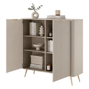 Madia Nerrio, Credenza 4 Ripiani, 113x38x134h cm Beige