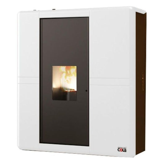 Cola TERMO LORENE ERMETICA stufa Libera installazione Bianco Pellet