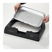 Ariete 723 Party Grill - barbecue elettrico. Potenza 2000W. Cottura lenta e rapida. Per carne, verdura e pesce. Dotata di vassoi raccogli grasso.