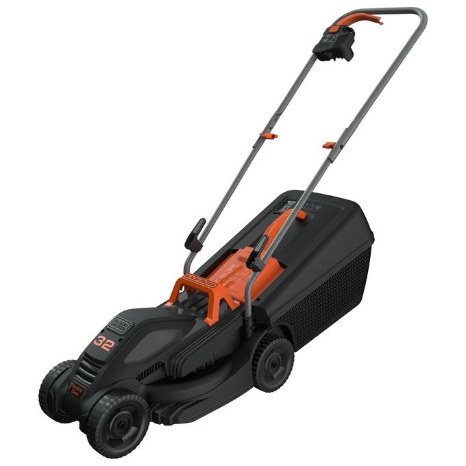 Black & Decker BEMW351-QS tagliaerba Tagliaerba a spinta Nero, Arancione