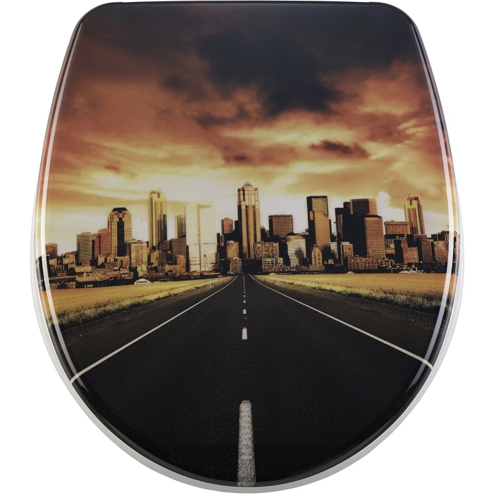 Diaqua, sedile copri-wc nice slow-motion, skyline, 40,5-46 x 37,